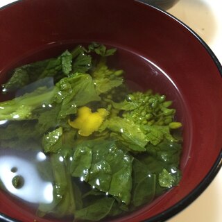 菜の花の和風スープ